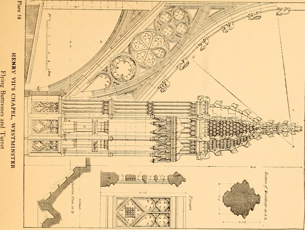 An illustration from Gothic architecture selected from various ancient edifices in England,, 1920, leaf 13