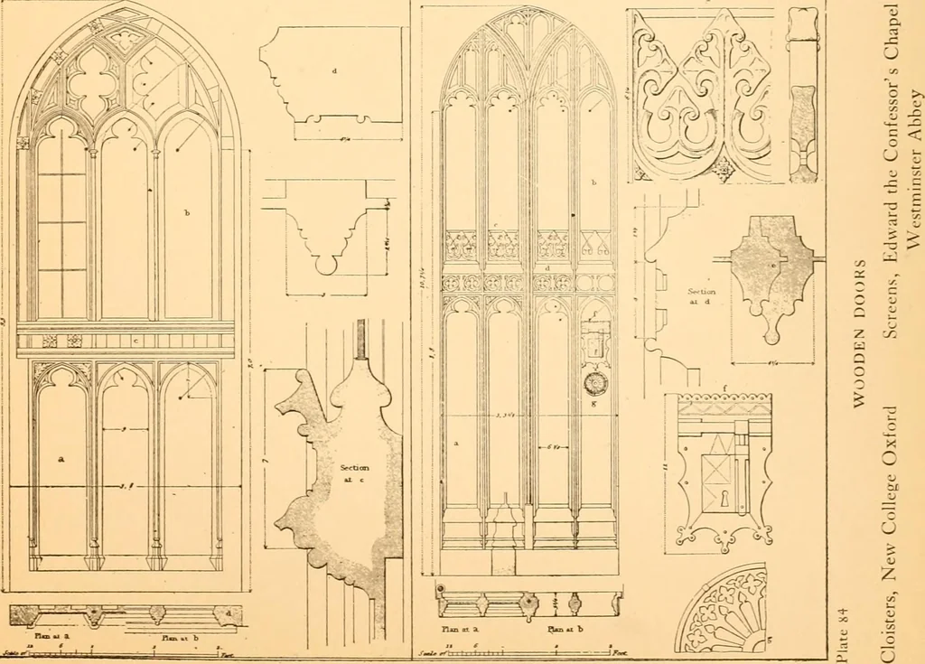 An illustration from Gothic architecture selected from various ancient edifices in England,, 1920, leaf 141