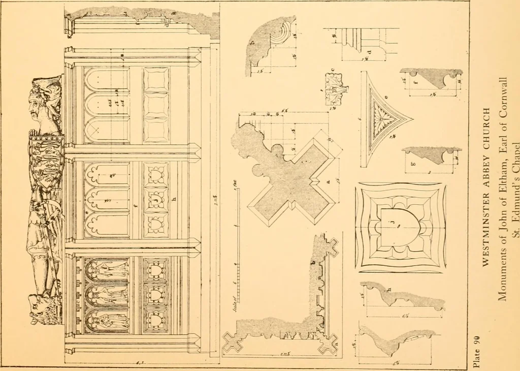 An illustration from Gothic architecture selected from various ancient edifices in England,, 1920, leaf 145