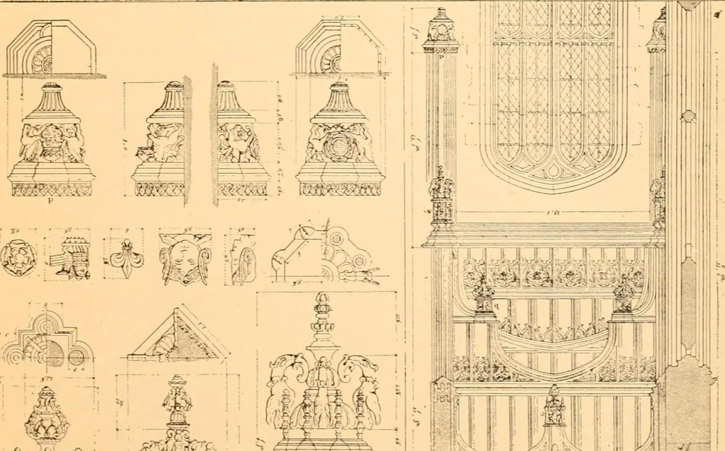 An illustration from Gothic architecture selected from various ancient edifices in England,, 1920, leaf 153