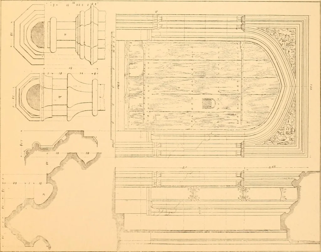 An illustration from Gothic architecture selected from various ancient edifices in England,, 1920, leaf 155