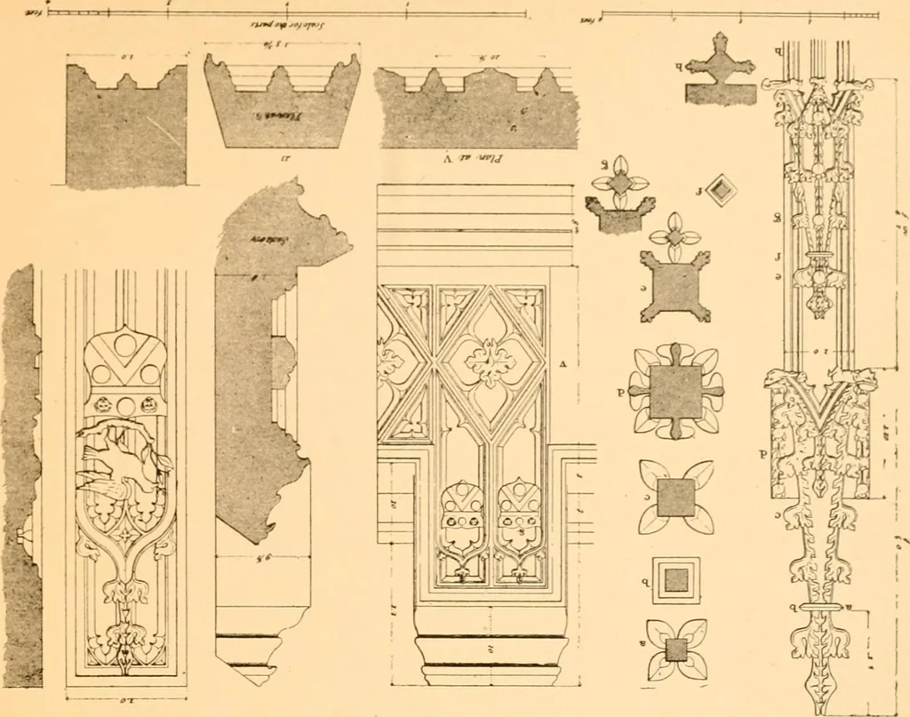 An illustration from Gothic architecture selected from various ancient edifices in England,, 1920, leaf 161