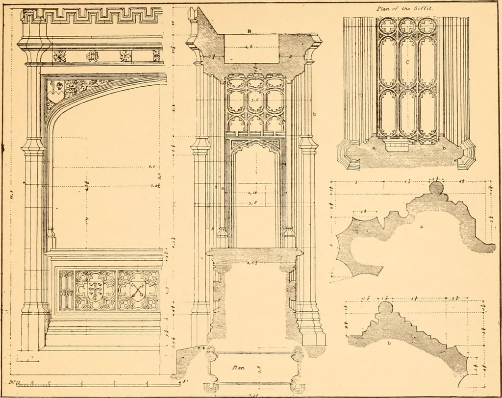 An illustration from Gothic architecture selected from various ancient edifices in England,, 1920, leaf 25