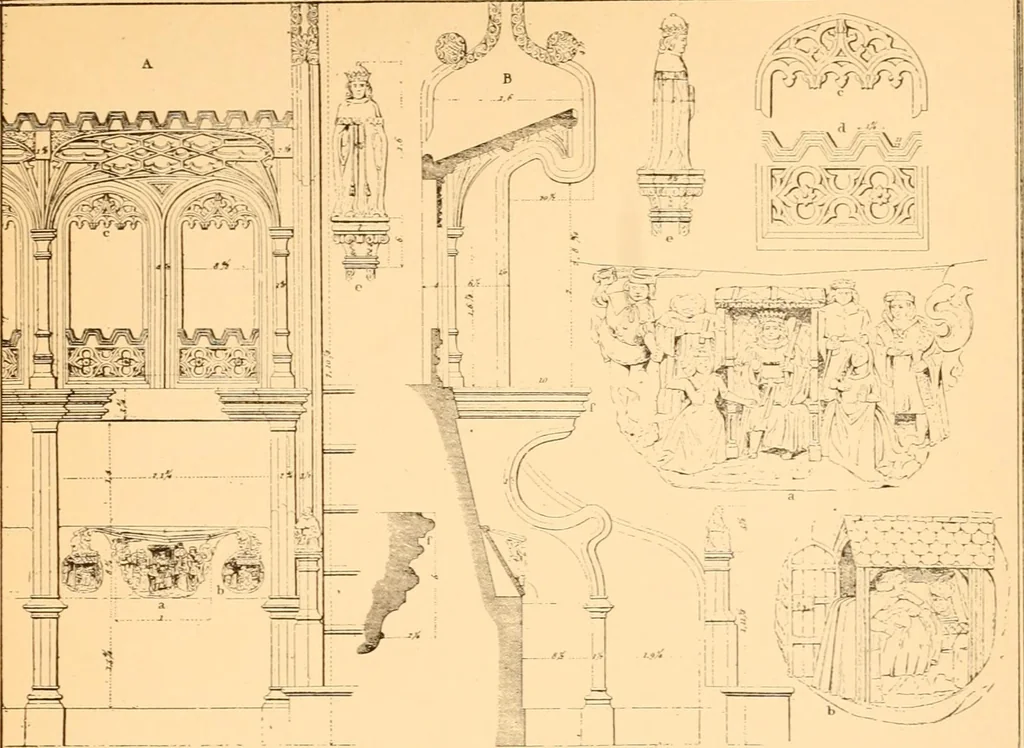 An illustration from Gothic architecture selected from various ancient edifices in England,, 1920, leaf 29