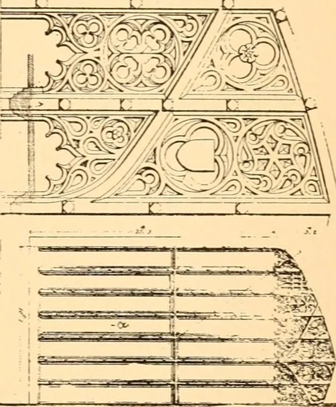 An illustration from Gothic architecture selected from various ancient edifices in England,, 1920, leaf 43