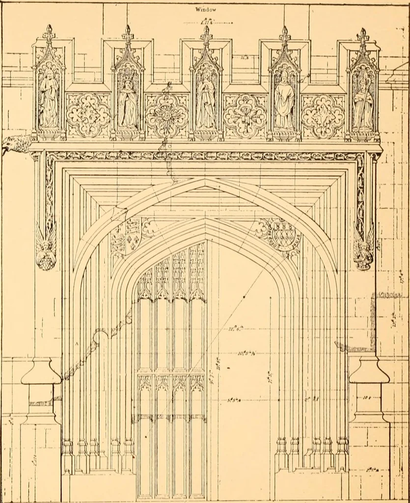 An illustration from Gothic architecture selected from various ancient edifices in England,, 1920, leaf 43