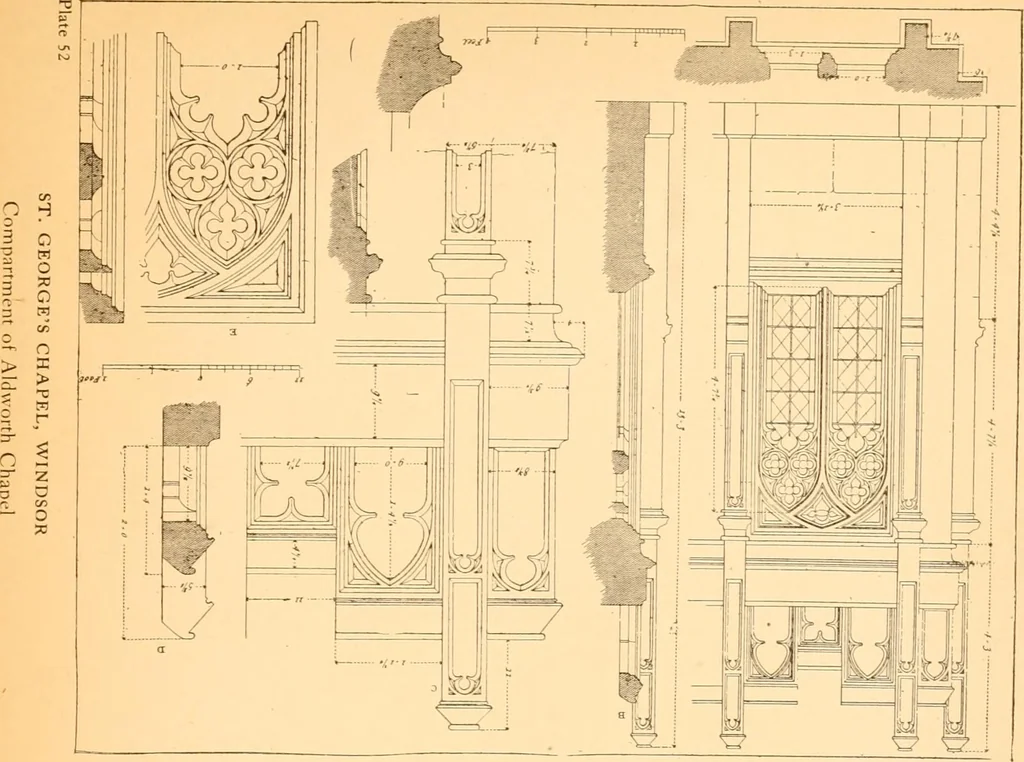 An illustration from Gothic architecture selected from various ancient edifices in England,, 1920, leaf 45