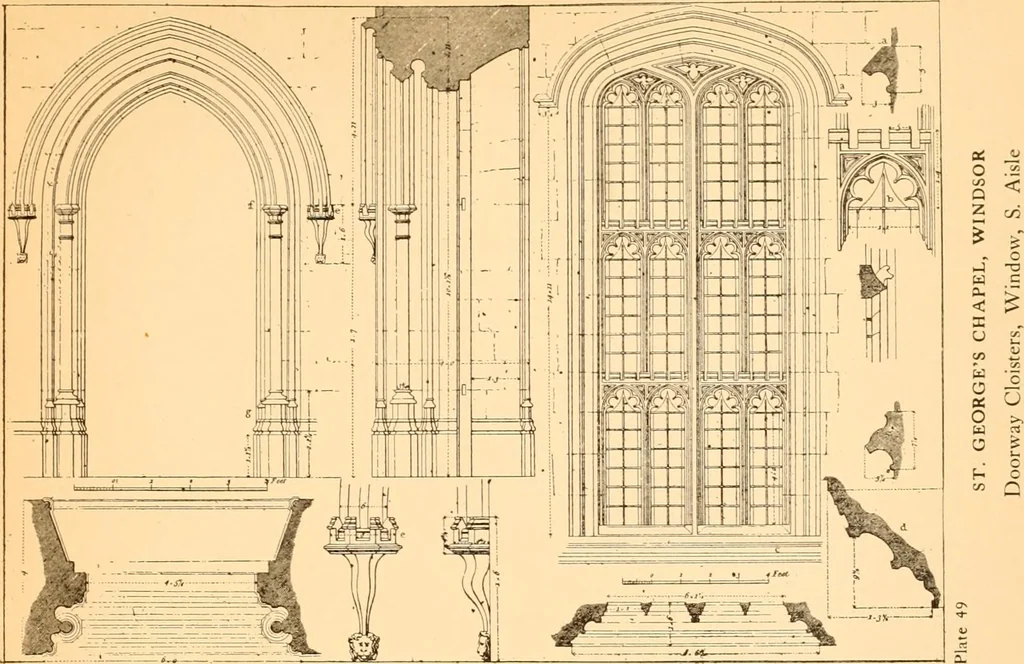 An illustration from Gothic architecture selected from various ancient edifices in England,, 1920, leaf 47