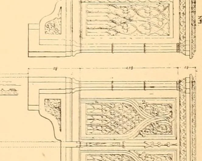 An illustration from Gothic architecture selected from various ancient edifices in England,, 1920, leaf 49
