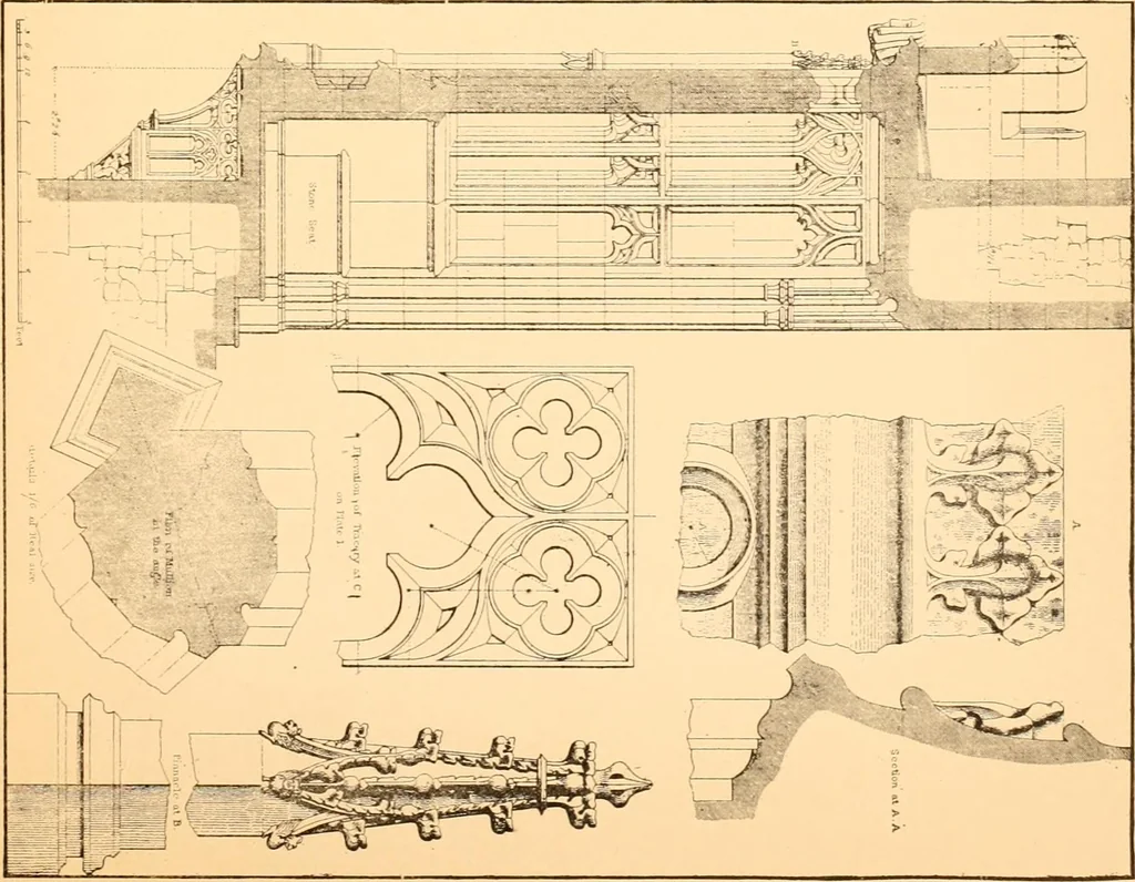 An illustration from Gothic architecture selected from various ancient edifices in England,, 1920, leaf 65