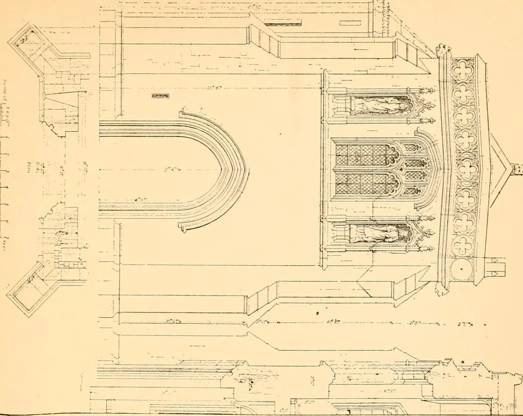 An illustration from Gothic architecture selected from various ancient edifices in England,, 1920, leaf 77