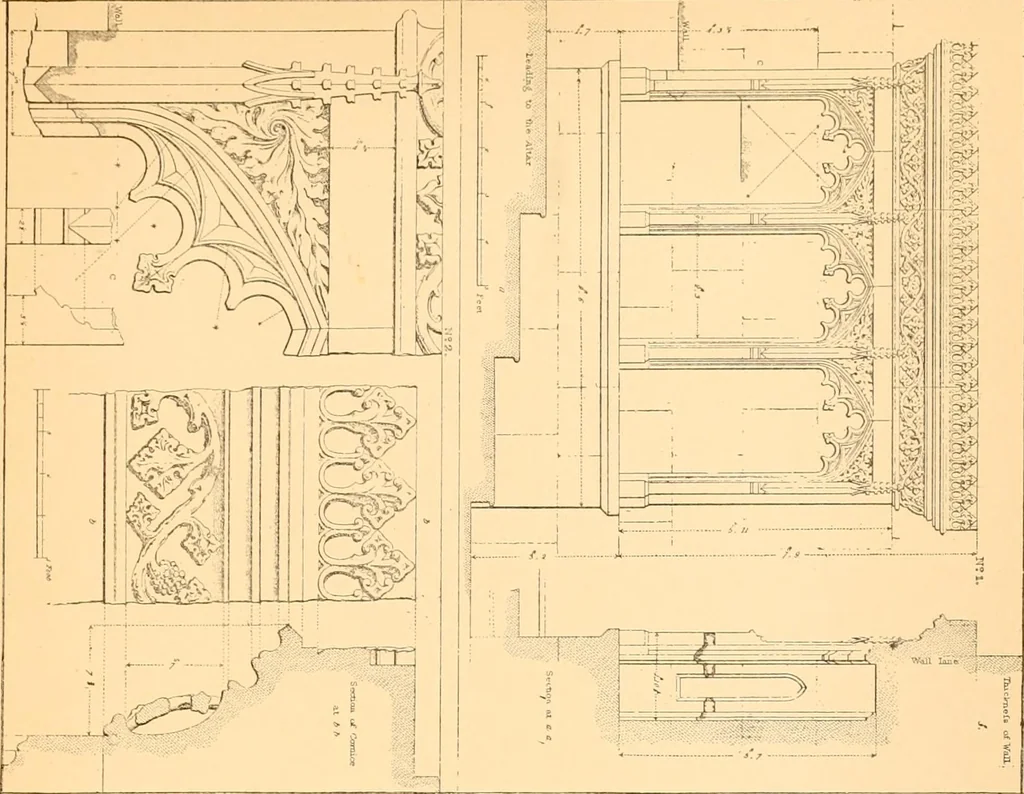An illustration from Gothic architecture selected from various ancient edifices in England,, 1920, leaf 81