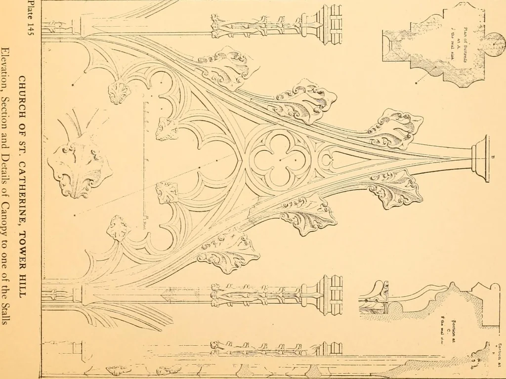 An illustration from Gothic architecture selected from various ancient edifices in England,, 1920, leaf 81