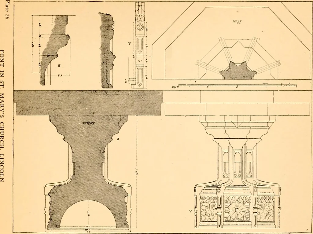 An illustration from Gothic architecture selected from various ancient edifices in England,, 1920, leaf 85