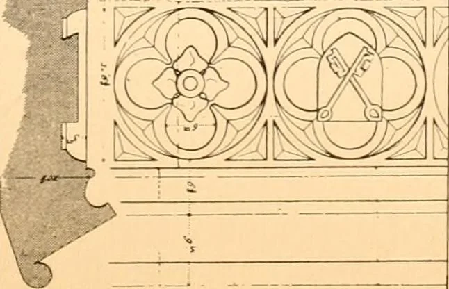 An illustration from Gothic architecture selected from various ancient edifices in England,, 1920, leaf 87