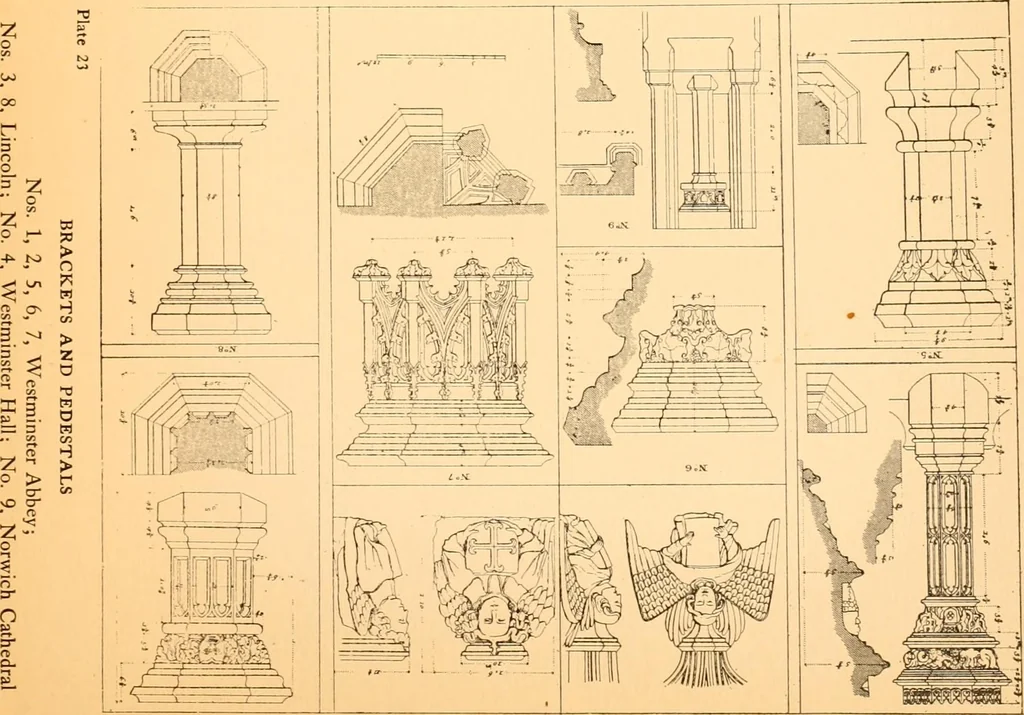An illustration from Gothic architecture selected from various ancient edifices in England,, 1920, leaf 89