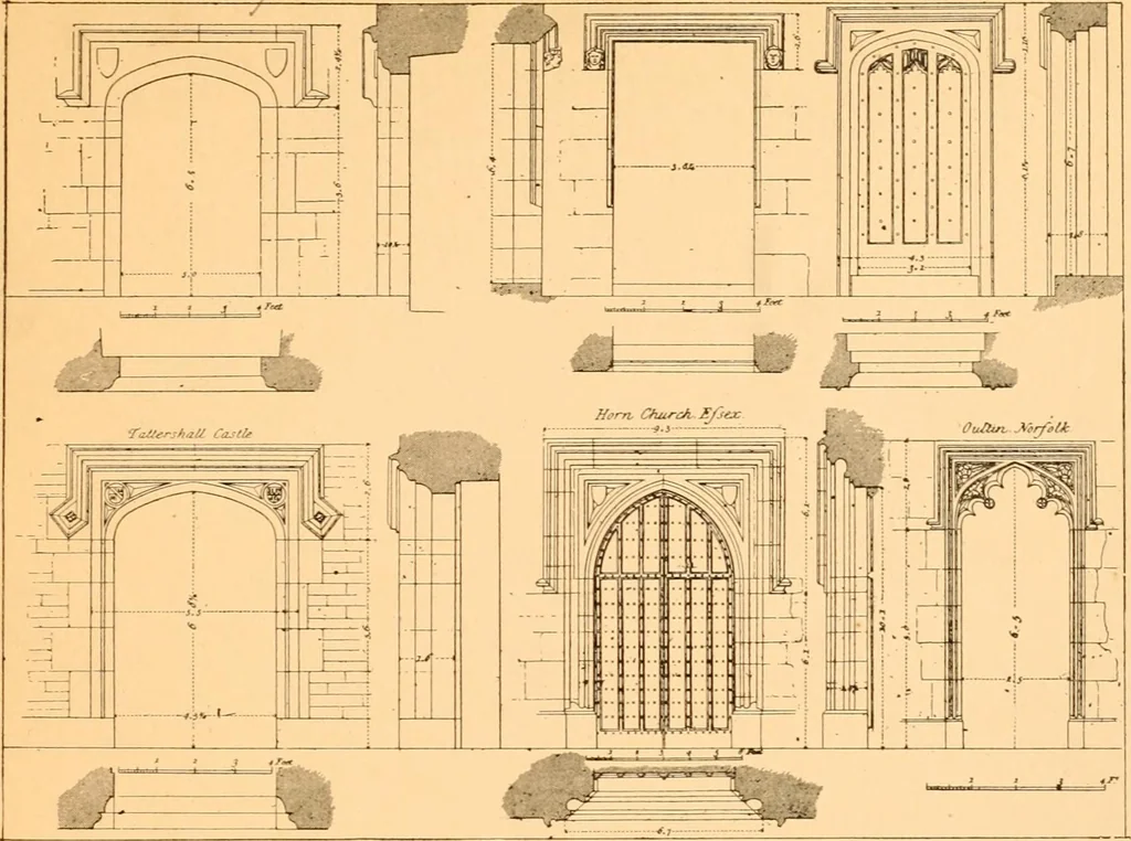 An illustration from Gothic architecture selected from various ancient edifices in England,, 1920, leaf 9