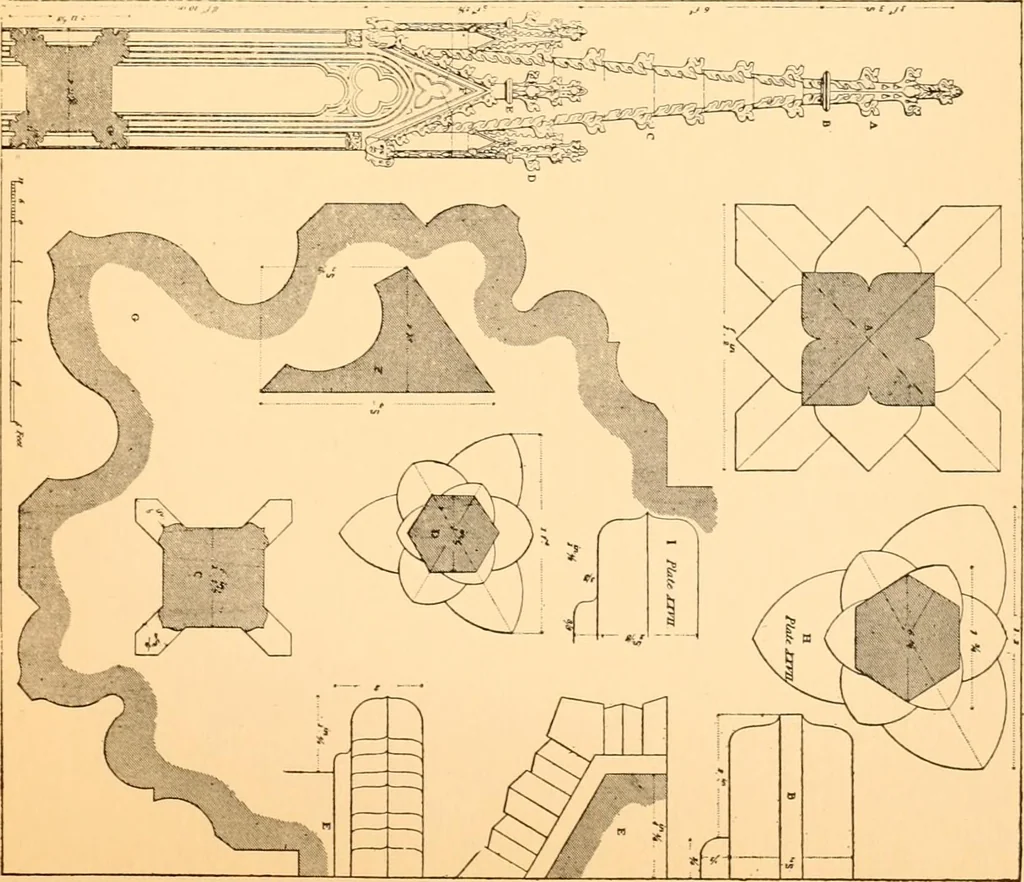 An illustration from Gothic architecture selected from various ancient edifices in England,, 1920, leaf 91
