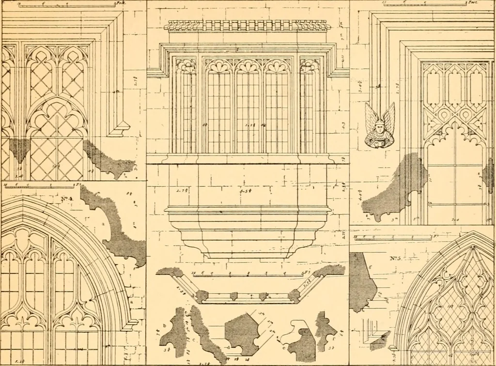 An illustration from Gothic architecture selected from various ancient edifices in England,, 1920, leaf 95