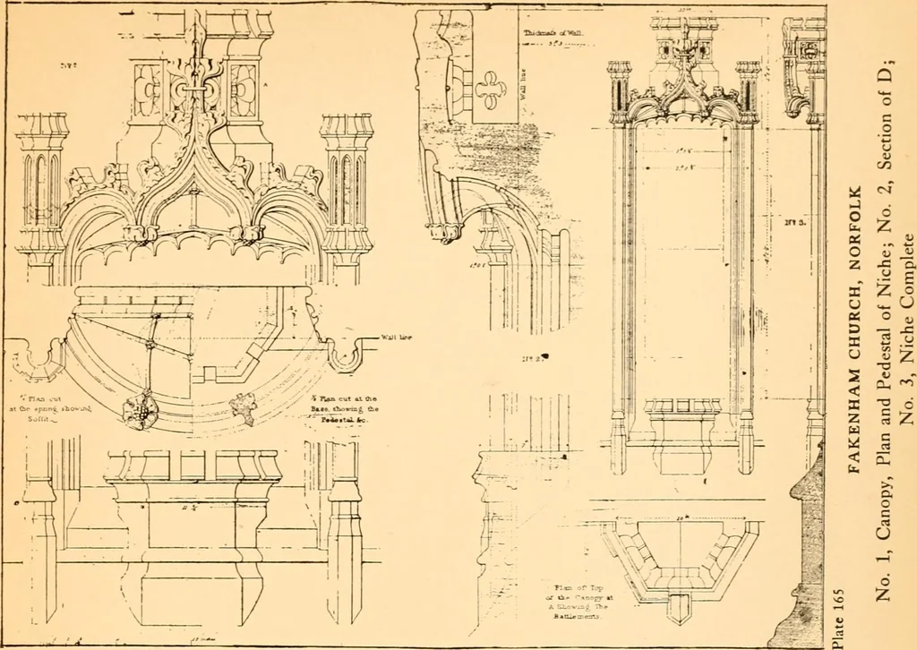 An illustration from Gothic architecture selected from various ancient edifices in England,, 1920, leaf 99