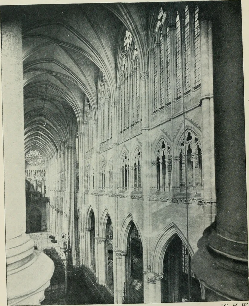An illustration from Gothic architecture in England and France, 1911, leaf 100