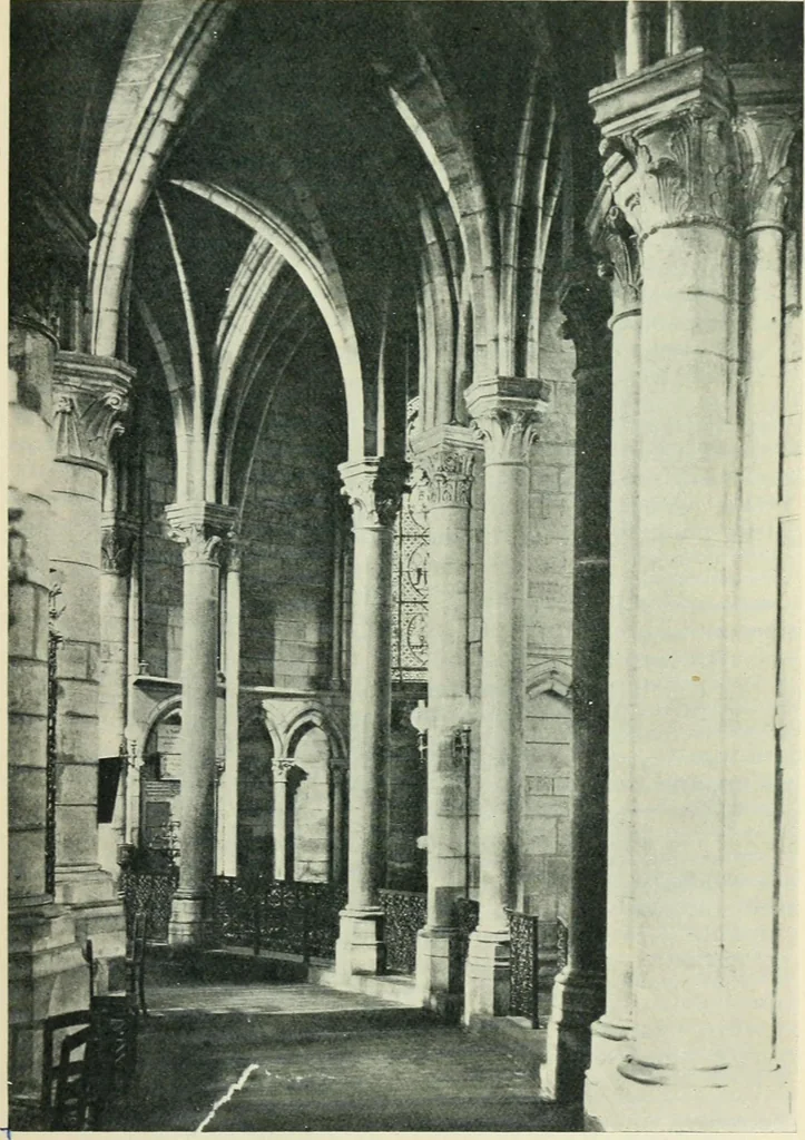 An illustration from Gothic architecture in England and France, 1911, leaf 115