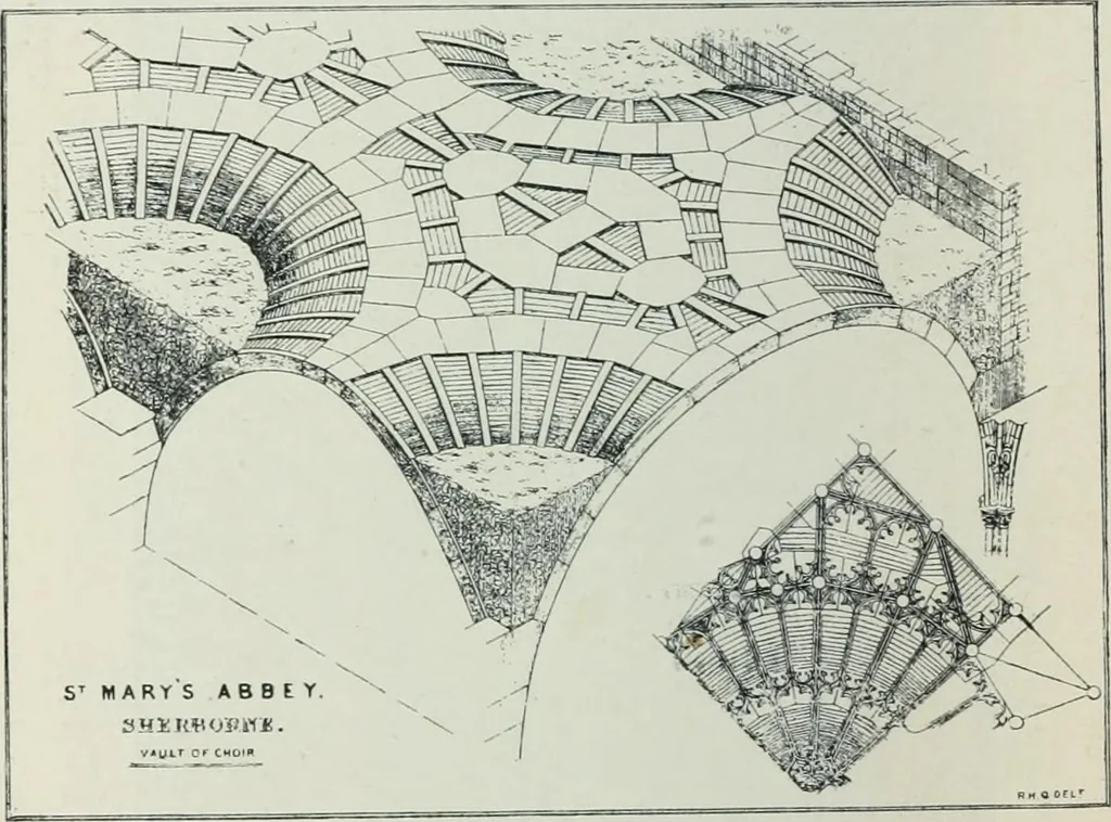 An illustration from Gothic architecture in England and France, 1911, leaf 124