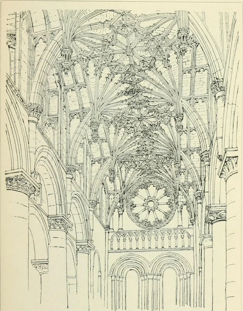 An illustration from Gothic architecture in England and France, 1911, leaf 125