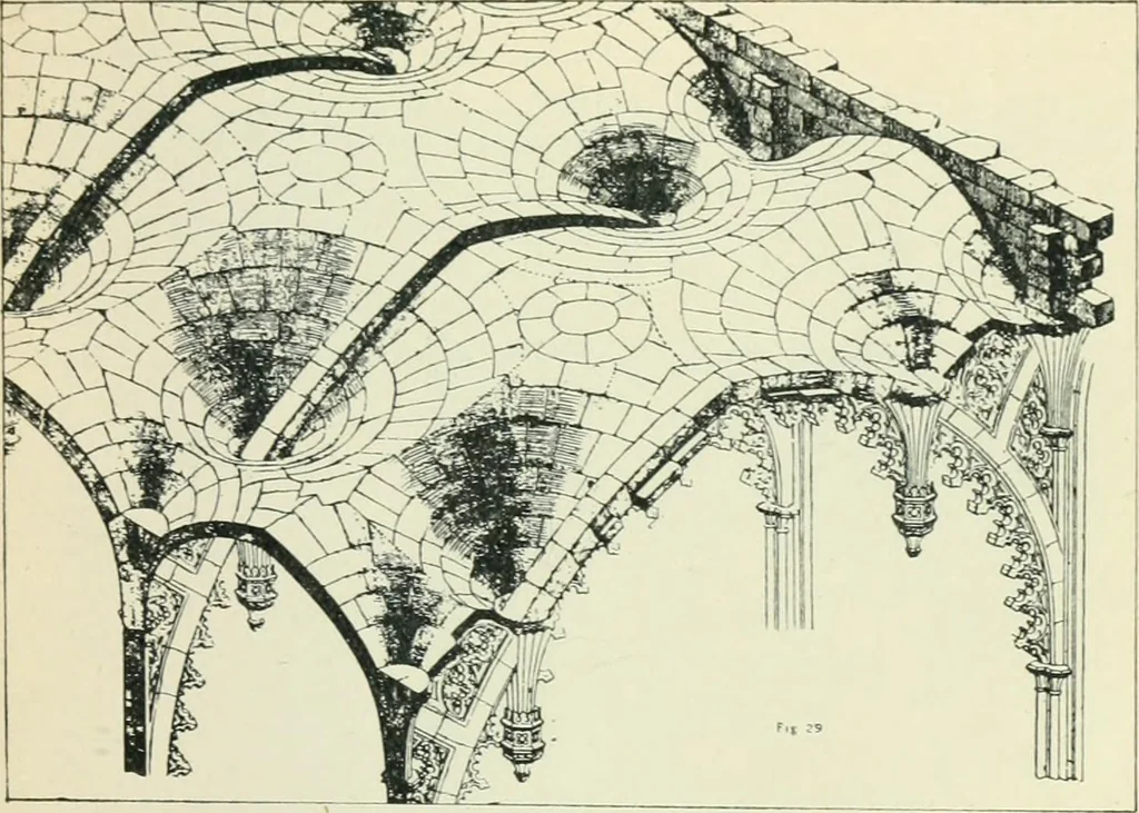 An illustration from Gothic architecture in England and France, 1911, leaf 127