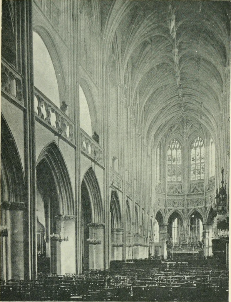An illustration from Gothic architecture in England and France, 1911, leaf 129