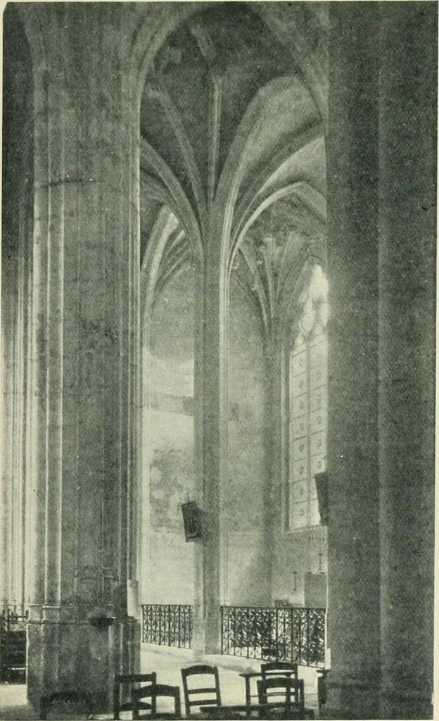 An illustration from Gothic architecture in England and France, 1911, leaf 131