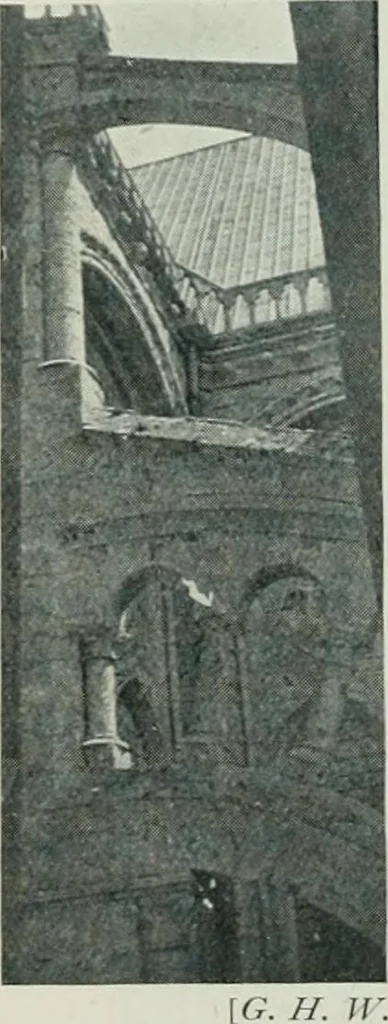 An illustration from Gothic architecture in England and France, 1911, leaf 132