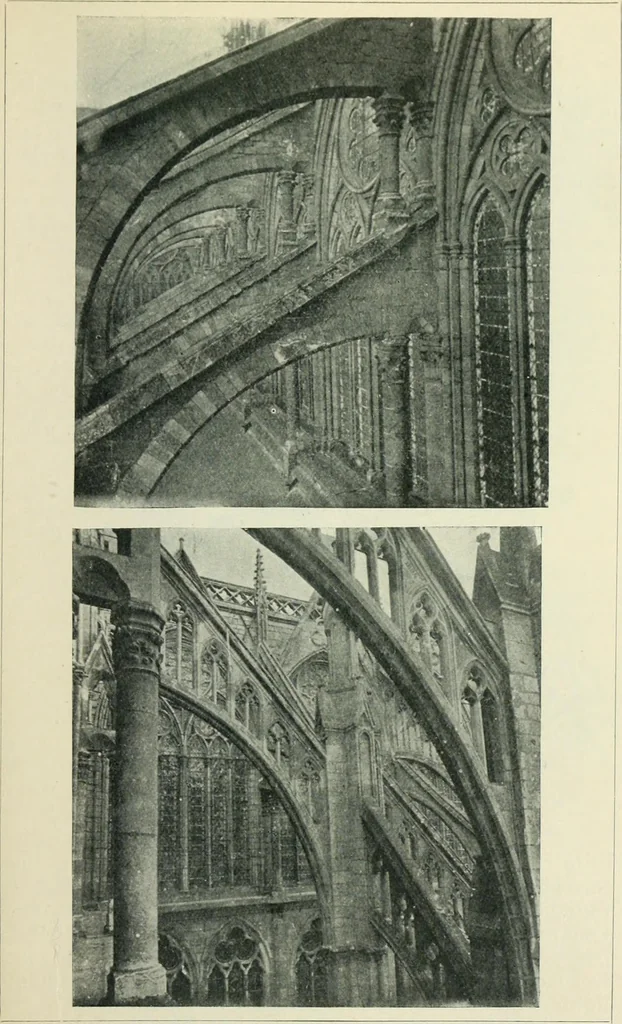 An illustration from Gothic architecture in England and France, 1911, leaf 135