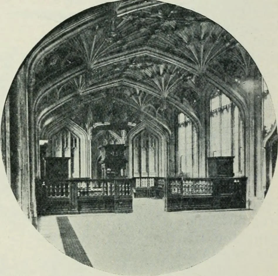 An illustration from Gothic architecture in England and France, 1911, leaf 140