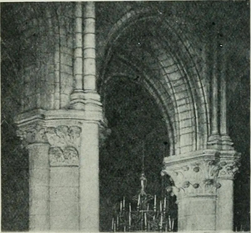 An illustration from Gothic architecture in England and France, 1911, leaf 144