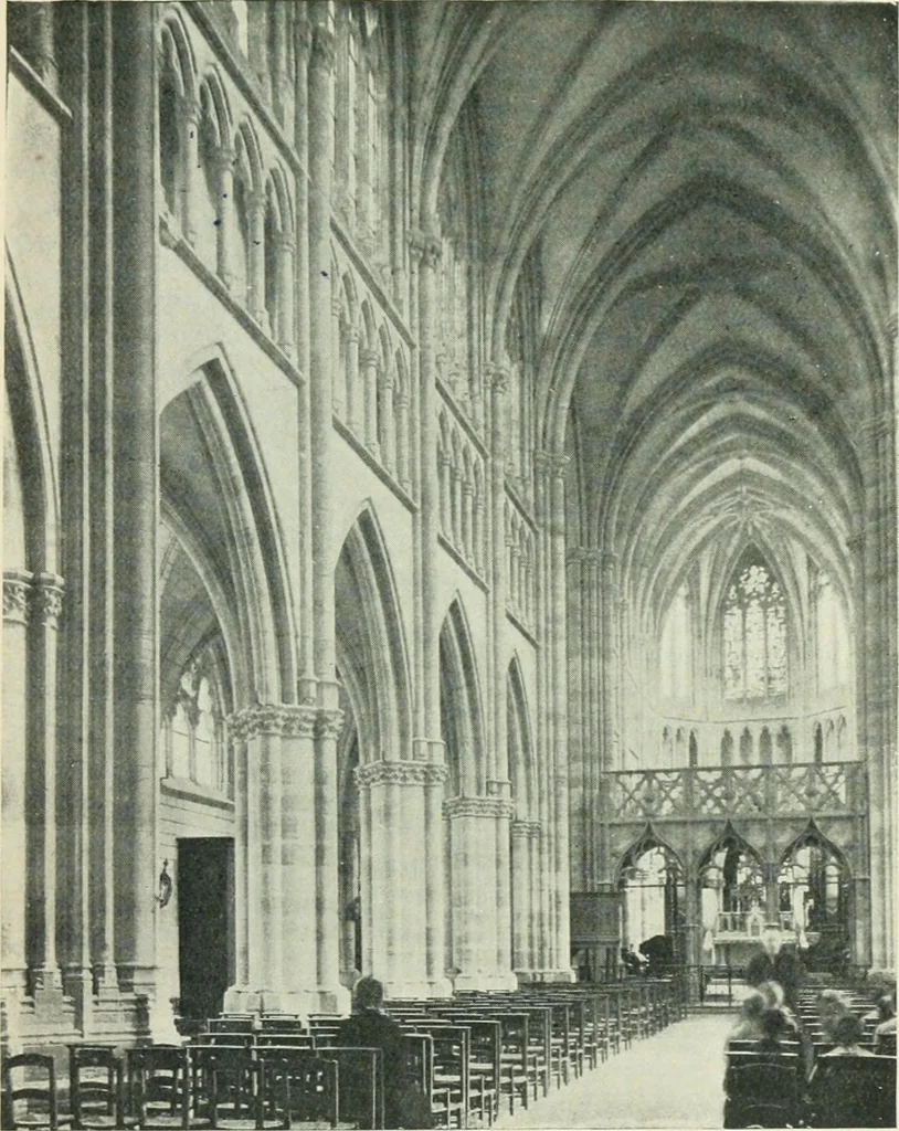 An illustration from Gothic architecture in England and France, 1911, leaf 147
