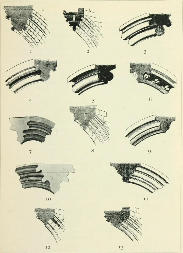 An illustration from Gothic architecture in England and France, 1911, leaf 159
