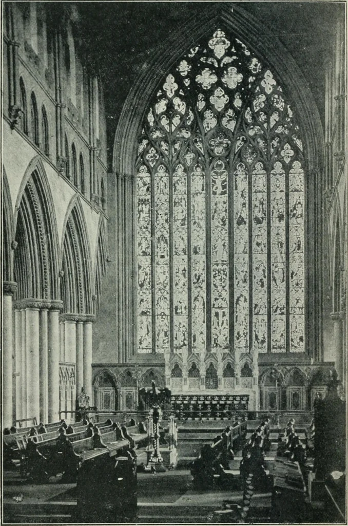 An illustration from Gothic architecture in England and France, 1911, leaf 164