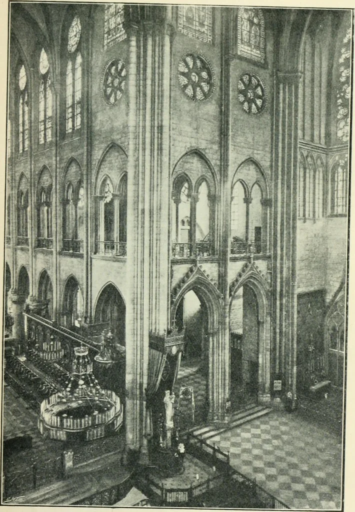 An illustration from Gothic architecture in England and France, 1911, leaf 167