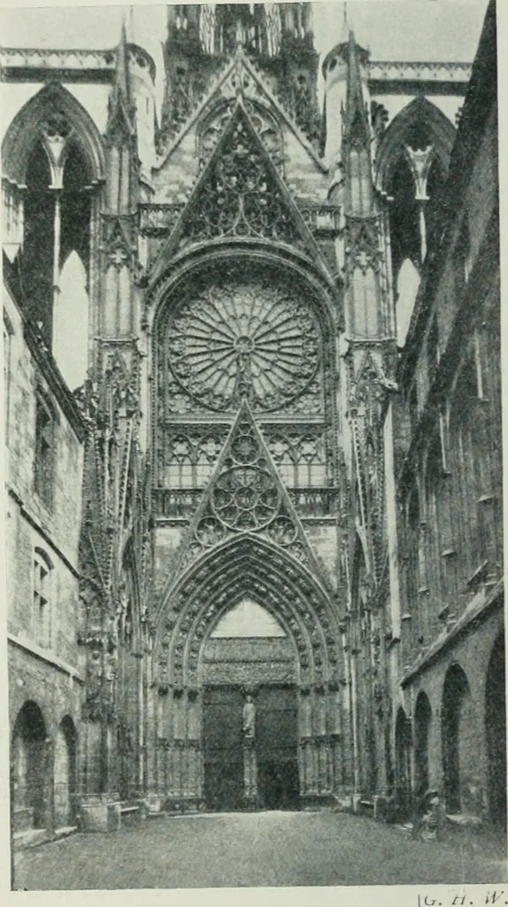 An illustration from Gothic architecture in England and France, 1911, leaf 168