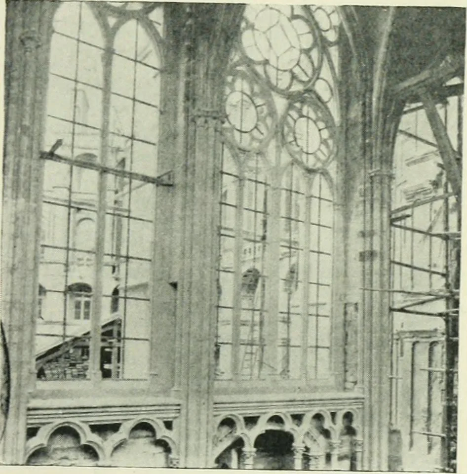 An illustration from Gothic architecture in England and France, 1911, leaf 169