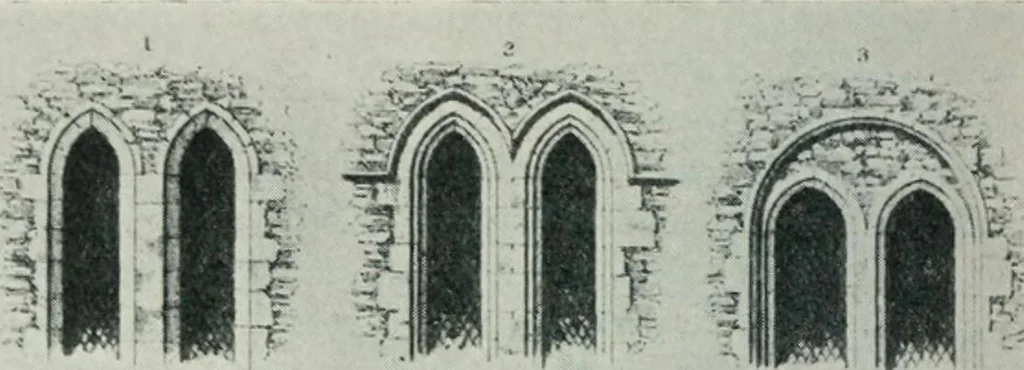 An illustration from Gothic architecture in England and France, 1911, leaf 174