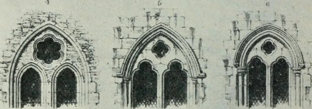 An illustration from Gothic architecture in England and France, 1911, leaf 174