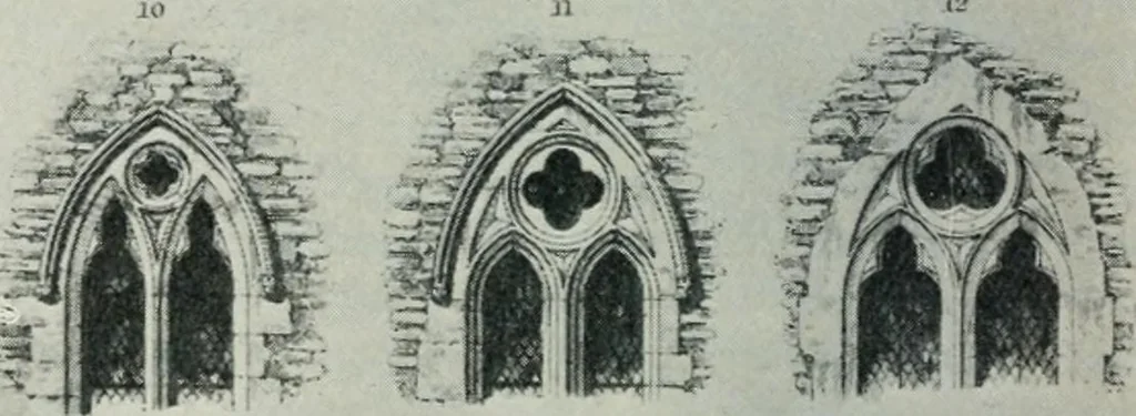 An illustration from Gothic architecture in England and France, 1911, leaf 174