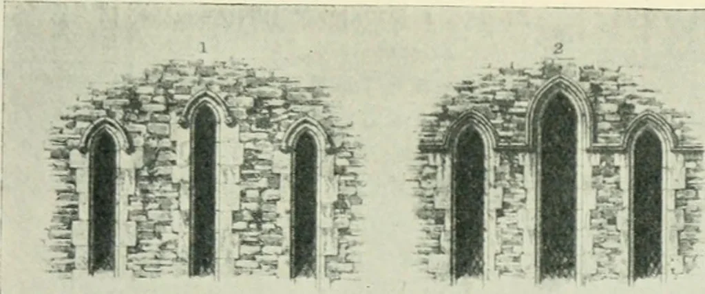 An illustration from Gothic architecture in England and France, 1911, leaf 175