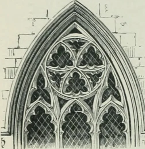 An illustration from Gothic architecture in England and France, 1911, leaf 176