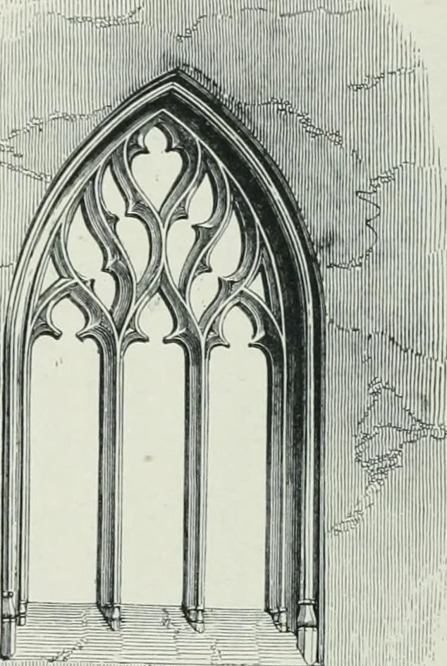An illustration from Gothic architecture in England and France, 1911, leaf 178