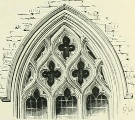 An illustration from Gothic architecture in England and France, 1911, leaf 179