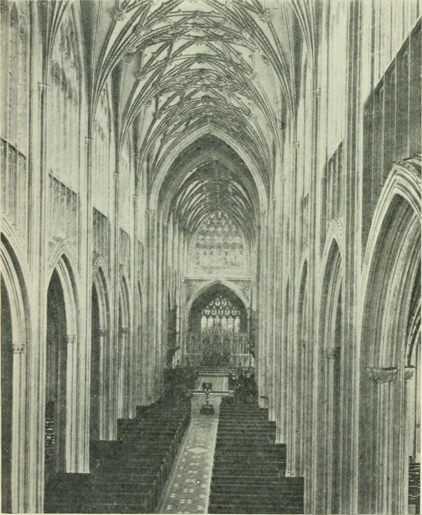 An illustration from Gothic architecture in England and France, 1911, leaf 181