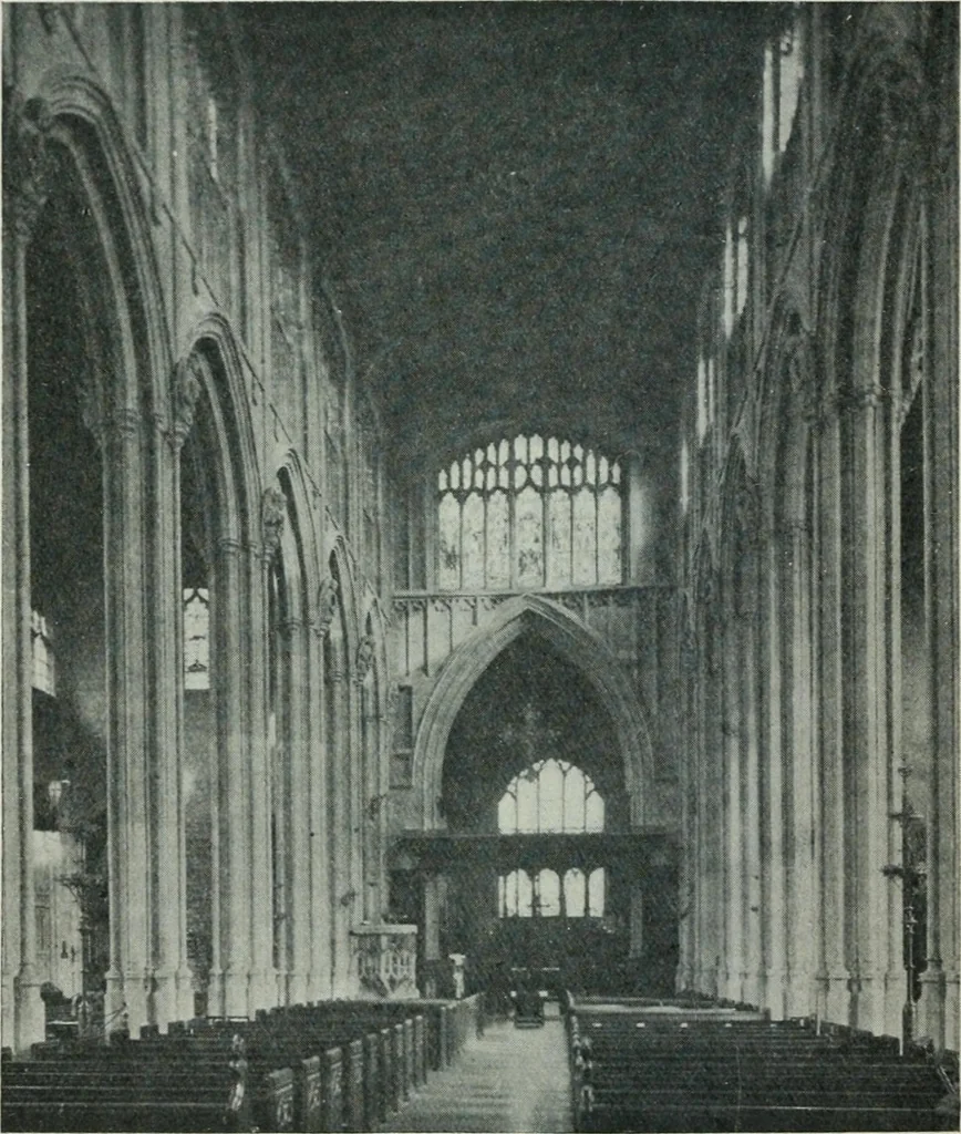 An illustration from Gothic architecture in England and France, 1911, leaf 184